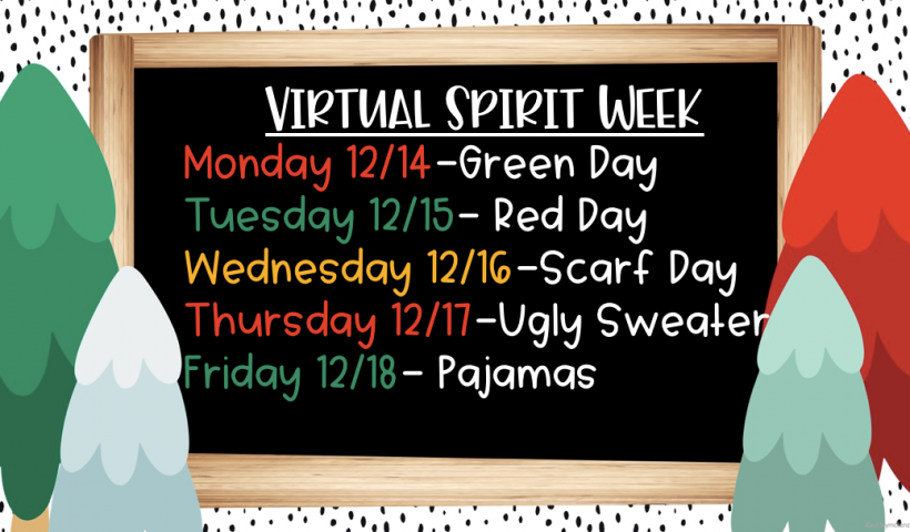 Virtual Spirit Week 12/14-12/18