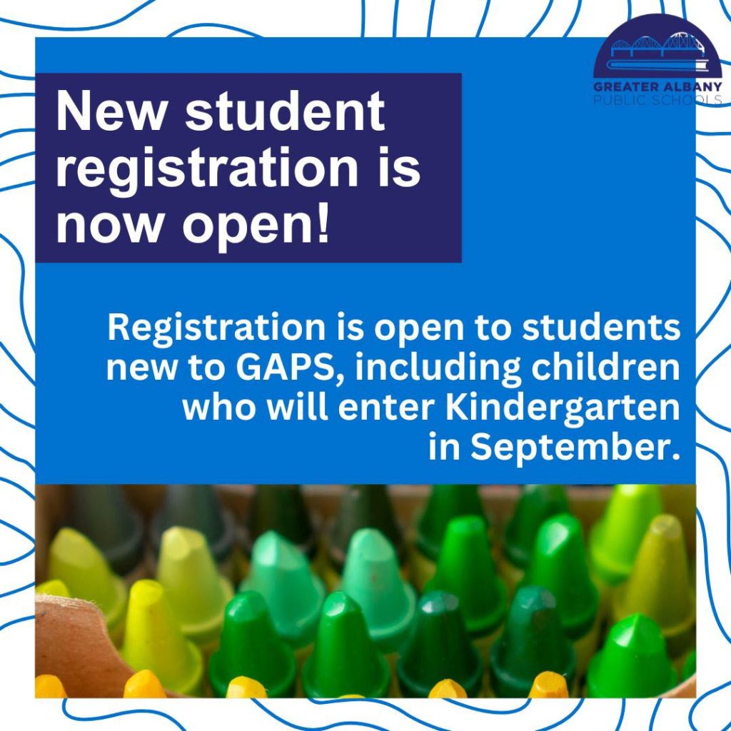 New student registration is now open!